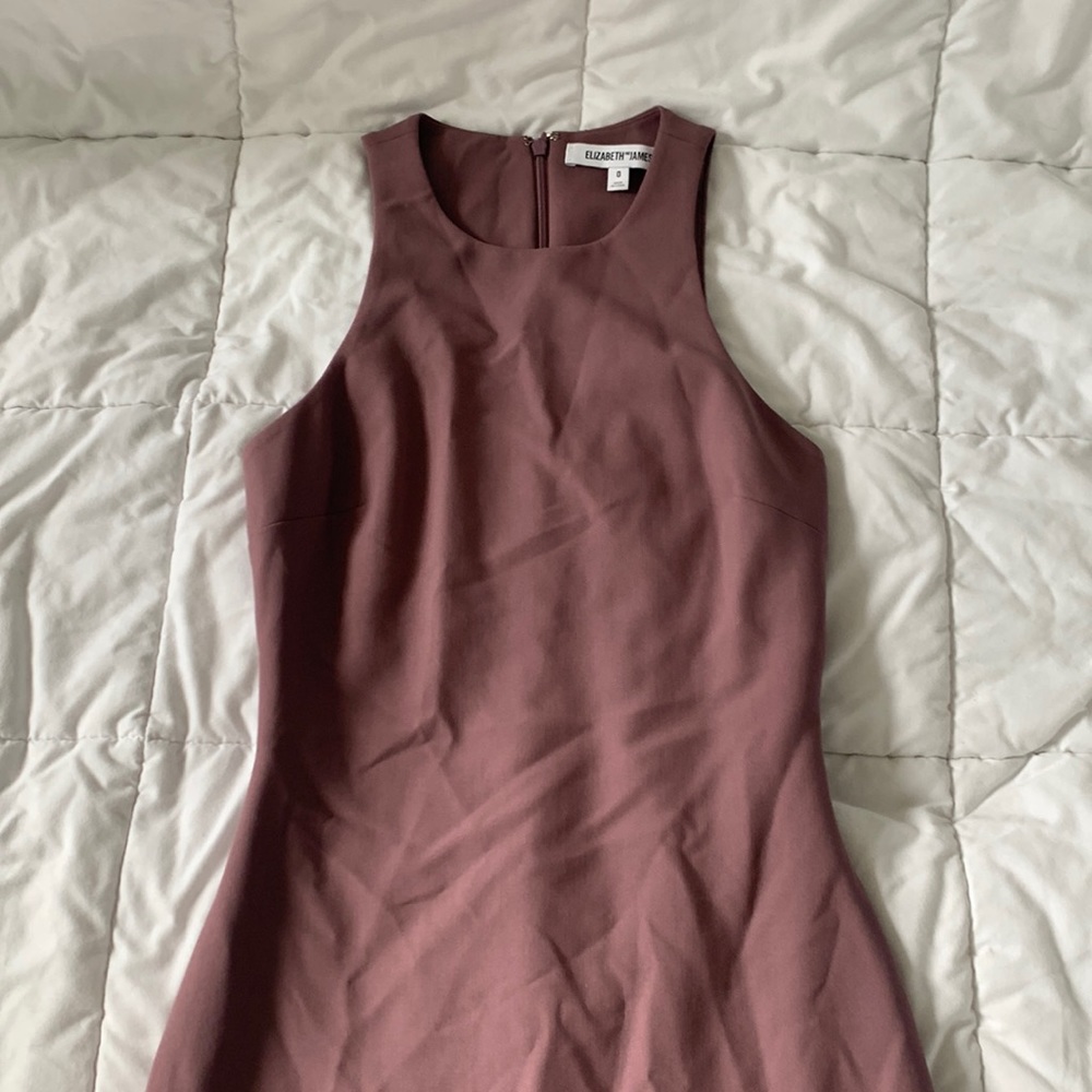 Elizabeth and James Mauve purple midi dress